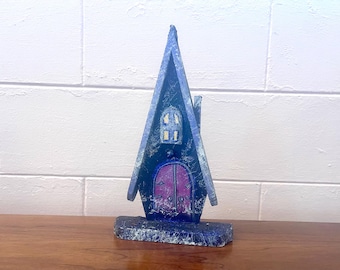Silly Scary Wooden Ghost House Halloween Decoration