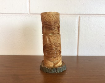 Vintage 1960s Tiki Modern Resin Tiki Sculpture