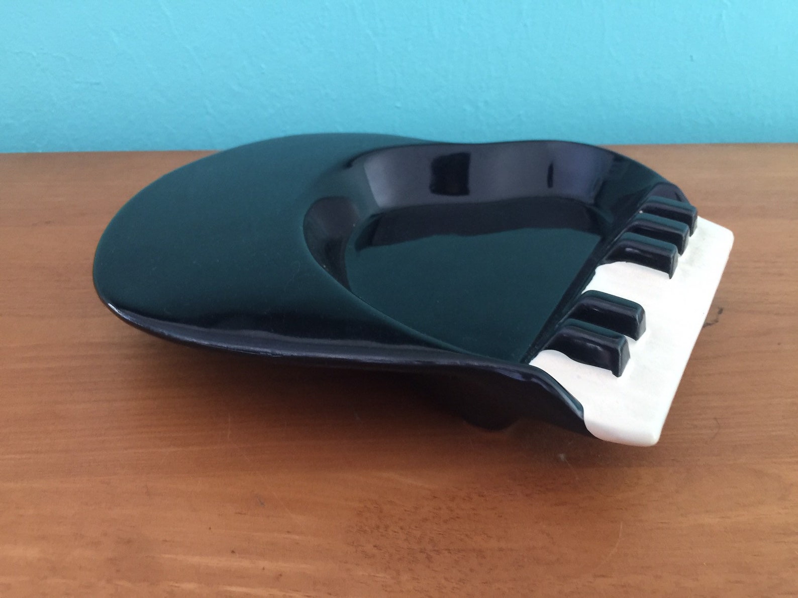 Vintage Post Modern 80s Piano Keyboard Ashtray by Sarsaparilla Etsy