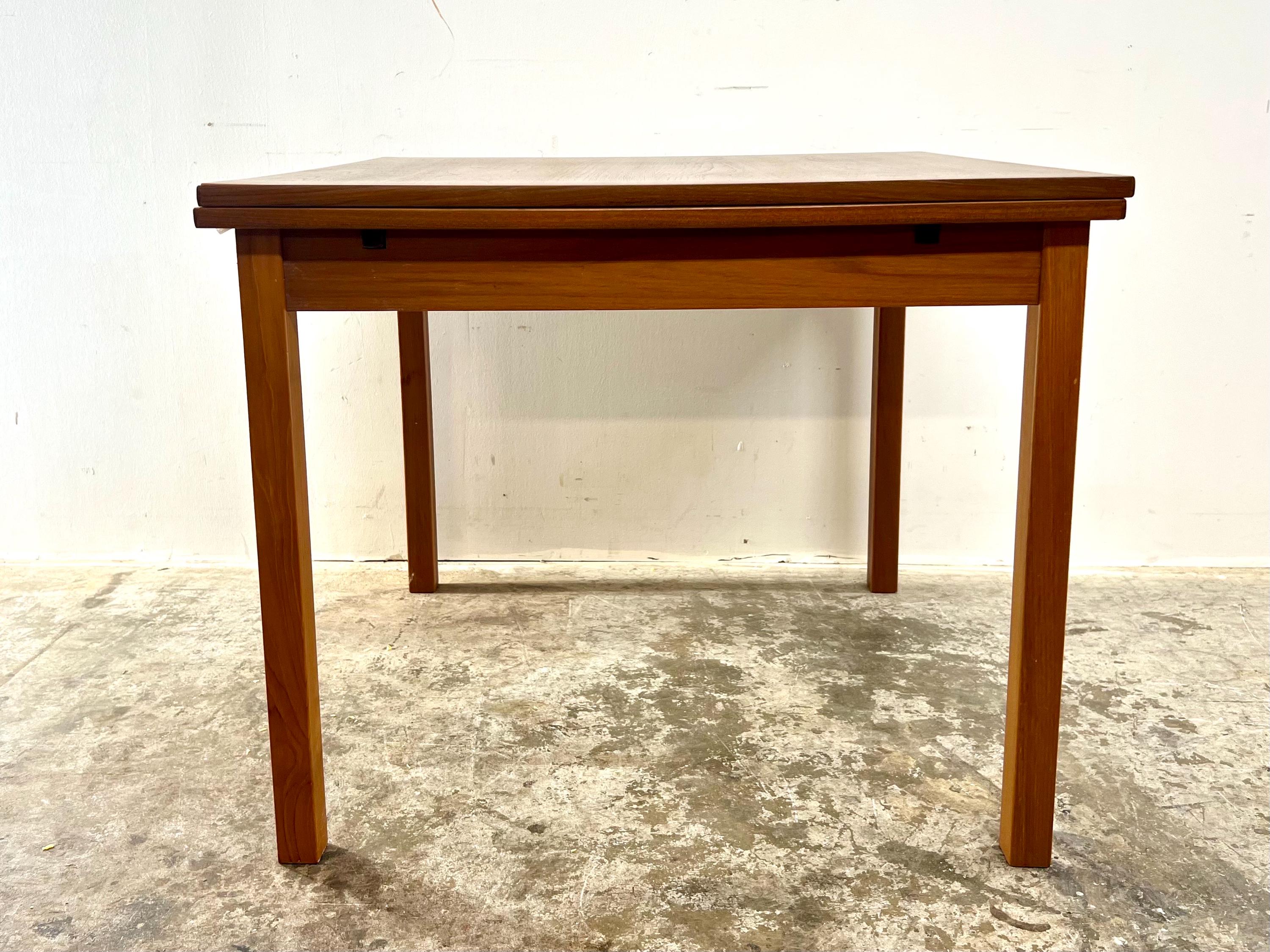 Vintage 70s Danish Modern Square Teak Dining Table - Etsy