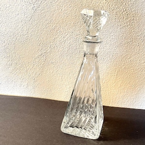 Vintage 1960s Crystal Decanter