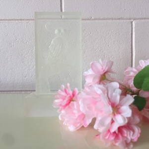 Vintage Mid Century Modern Clear Acrylic Lucite Block Owl Sculpture Signed by Artist