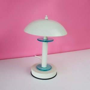 Vintage 80s Mod Mushroom Table Lamp