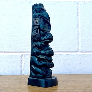 Vintage Pacific Northwest Haida Miniature Totem Pole