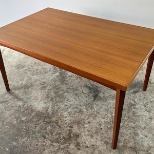 Vintage 70s Danish Modern Teak Dining Table