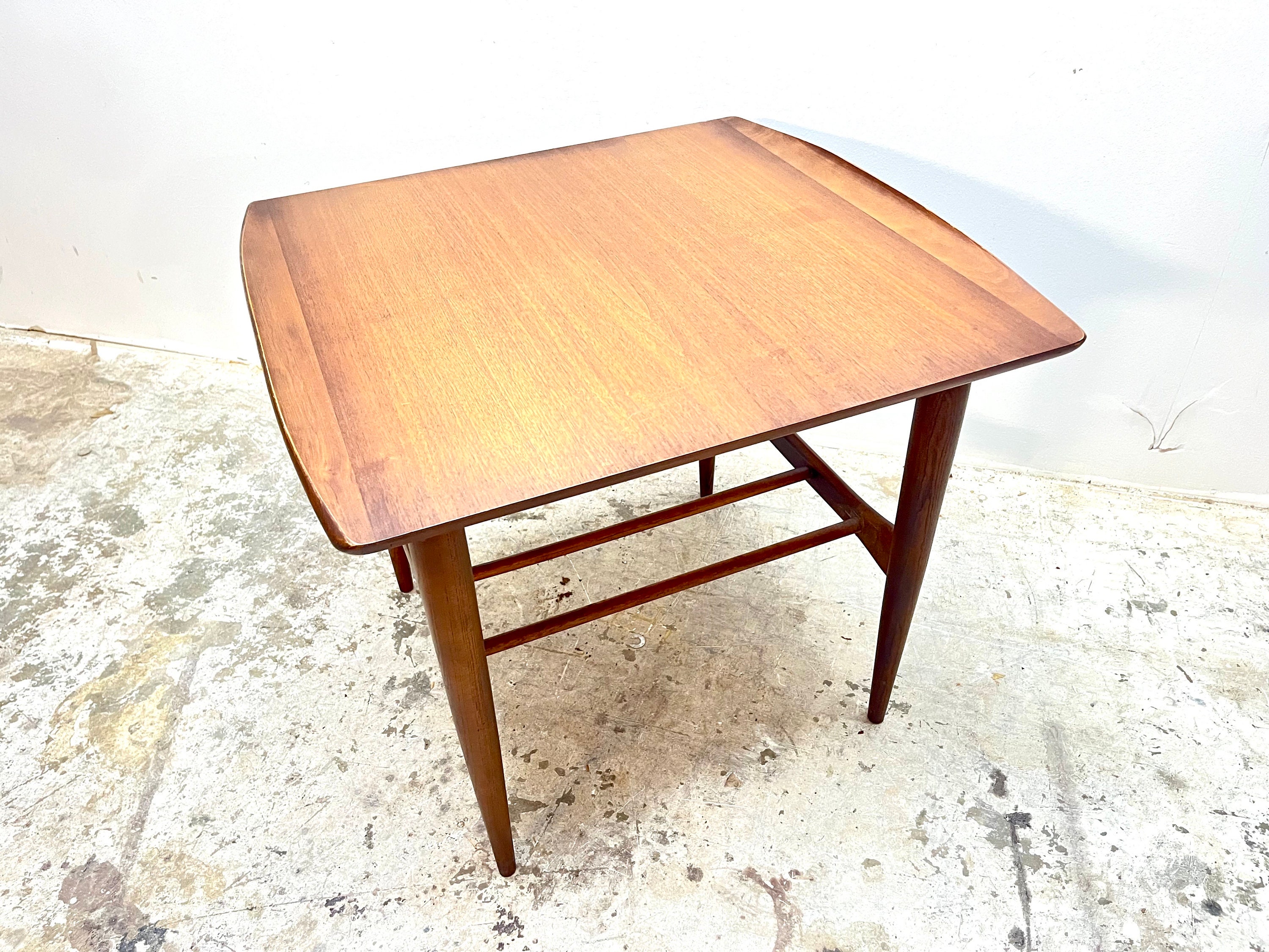 Vintage 60s Mid Century Modern Danish Style End Side Table Artisan