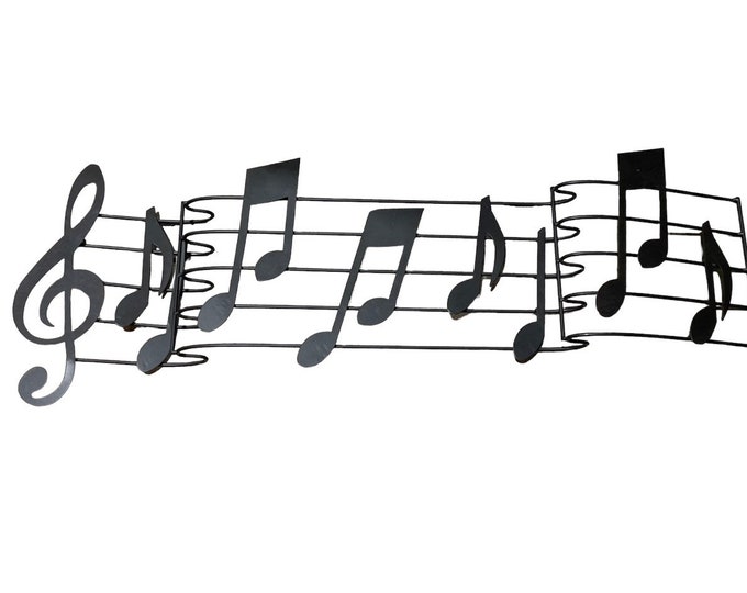 90 Musical Note Vintage 90s Black Metal Music Notes Wall Decor - Etsy