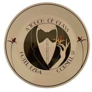 Vintage 1980s Syracuse Restaurantware Hotel Ezra Cornell 56 A Touch of Class Dinner Plate image 3