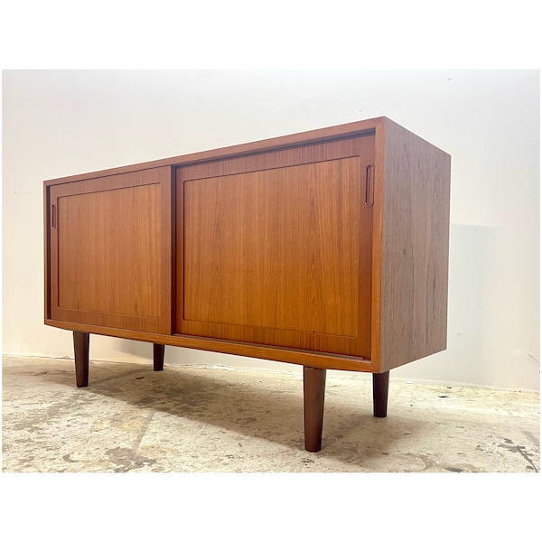 Vintage 60s Danish Modern Teak Credenza  by Poul Hundevad