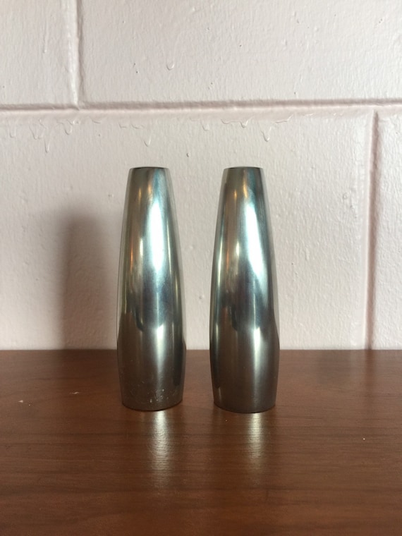 Buy Vintage 1960s Danish Modern Stainless Steel Salt & Pepper