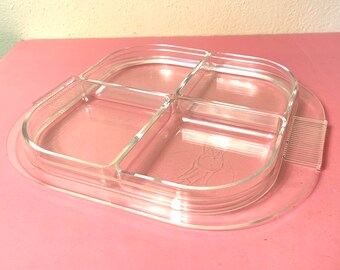 Plat à Hors-d'œuvre Guzzini Design Italien - 3 Bols Superposables 25x23,5x15,5cm - Collection Tiffany
