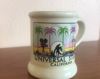 Vintage 1980s Universal Studios California Coffee Mug