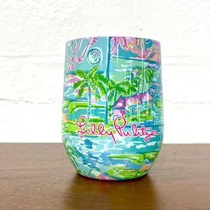 Lilly Pulitzer Honda Classic Stainless Steel Stemless Wine Tumbler