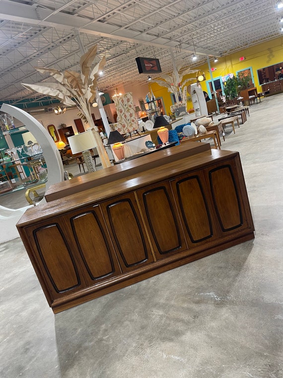 Vintage 70s Broyhill Premier Emphasis Walnut Crendaza or Sideboard