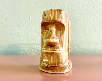 Vintage 60s Otagiri Moai Tiki Ceramic Salt Shaker