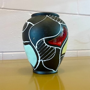 Vintage 1950s Mid Century Modern Pottery Vase Made In Germany