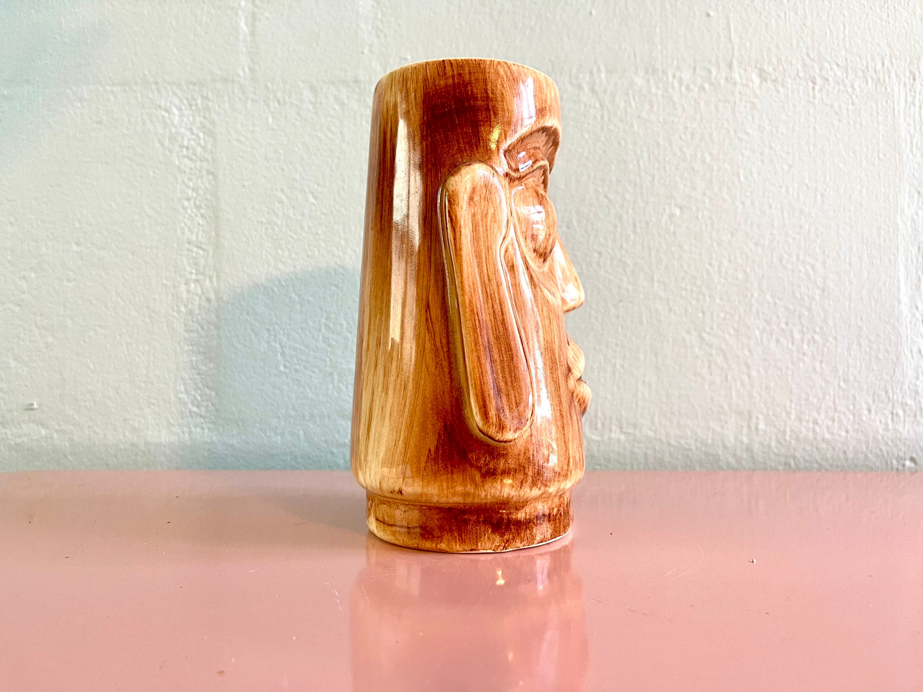 Vintage 1960s Mid Century Ceramic Tiki Mug From Otagiri Imports - Etsy