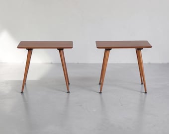Vintage 50s Mid Century Modern Pair of Paul McCobb Planner Group End Tables