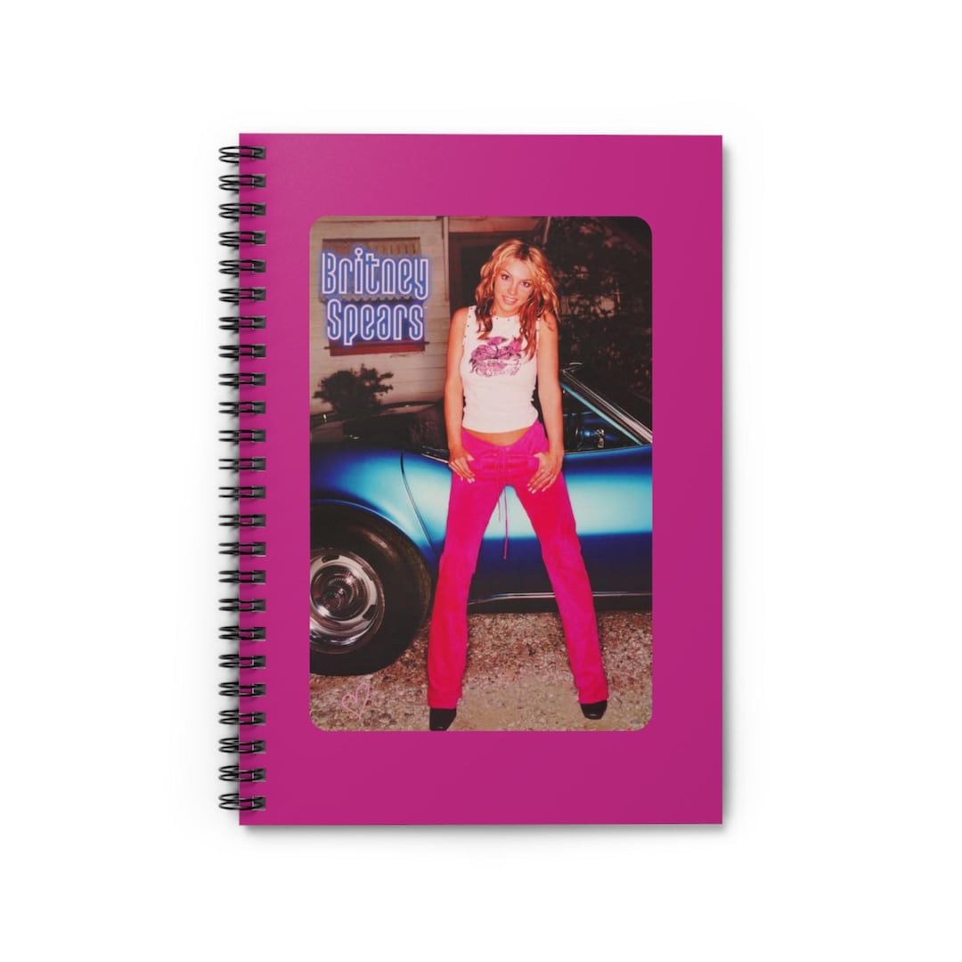 Britney Notebook Y2K Spiral Journal 2000s Aesthetic Stationery Pink Y2K ...