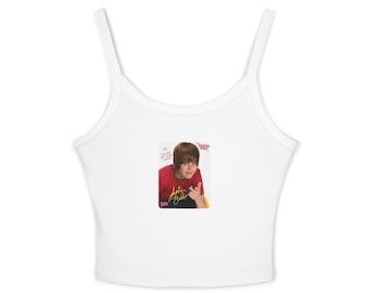 Y2K Justin Bieber Tank Top: 2010s Popkultur-Baby-T-Shirt