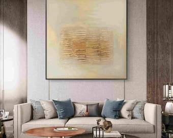 Beige Textured Oil Painting | Minimalist Abstract Wall Art | Neutral Earth Tone Canvas | Modern Wabi Sabi Decor