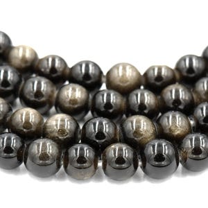 Golden Obsidian (natural) 6mm ,8mm, 10mm round-full strands