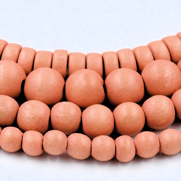 Terracotta Clay Beads 8mm 10mm 12mm 15mm Wood beads -16-inch strand