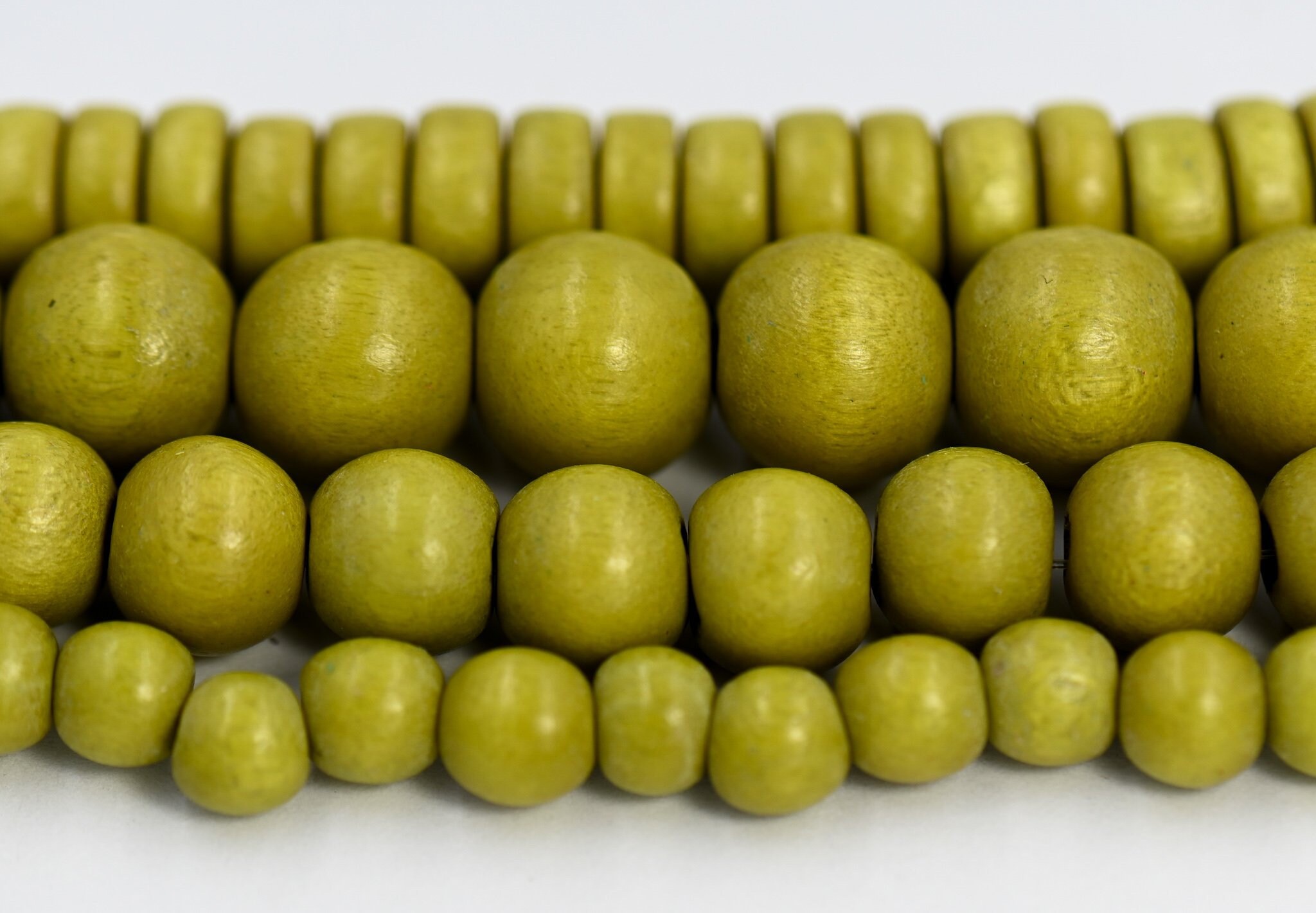 Yellow Round Natural Wood Beads 8mm Large Hole 16 Inch Strand Yellow Round Natural Wood Beads 8mm Large Hole 16 Inch Strand