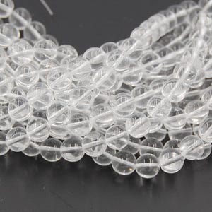8mm Clear Czech Pressed Glass Czech