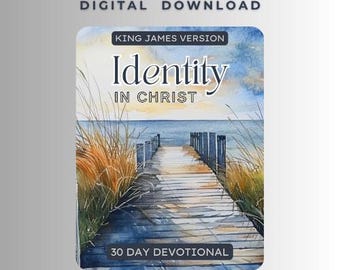 Identité en Christ | Journal de dévotion de 30 jours | Étude biblique confessionnelle | Chrétien imprimable | Téléchargement numérique