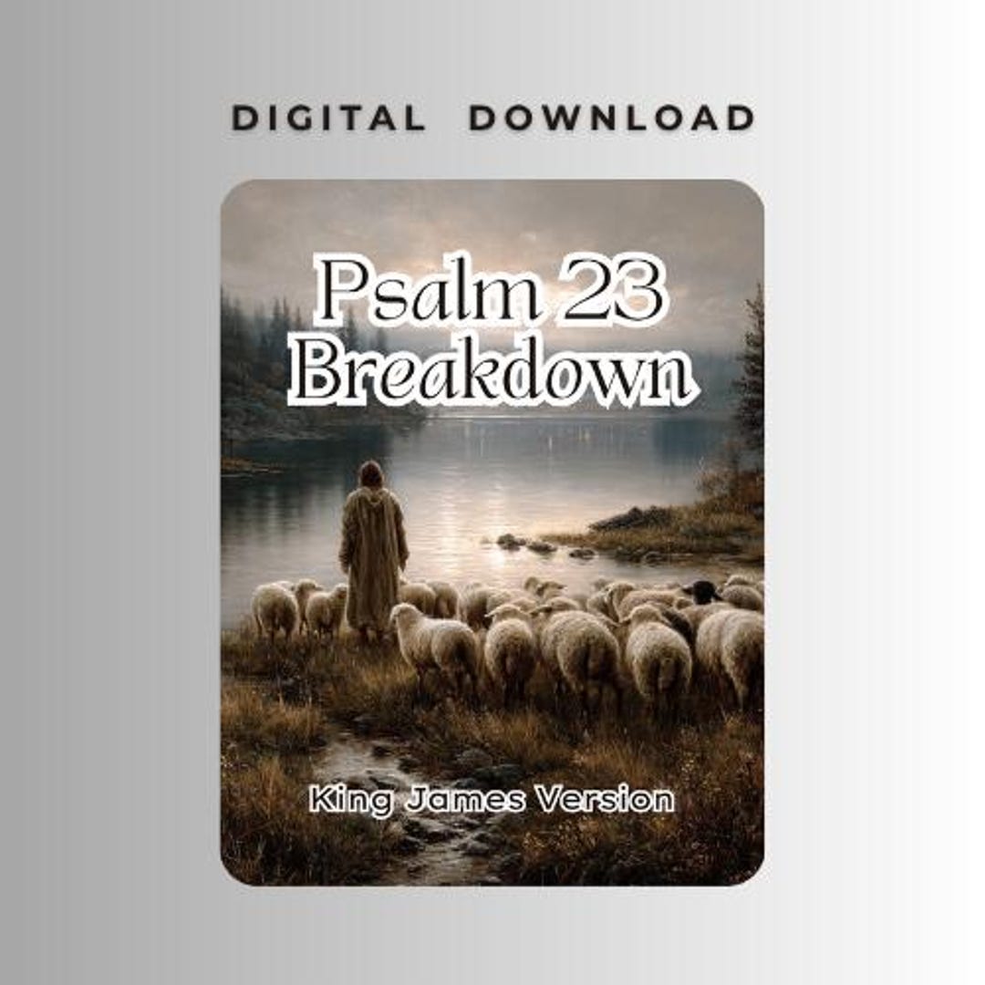 Psalm 23 Bible Study: Faith-based Lesson With Journal Prompts (digital ...