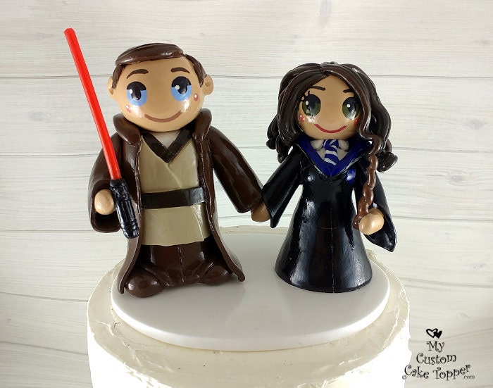 harry potter star wars cake topper