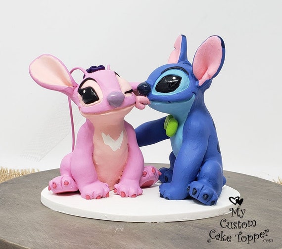 Stitch And Angel Wedding Cake Topper Figurine Lilo And Etsy