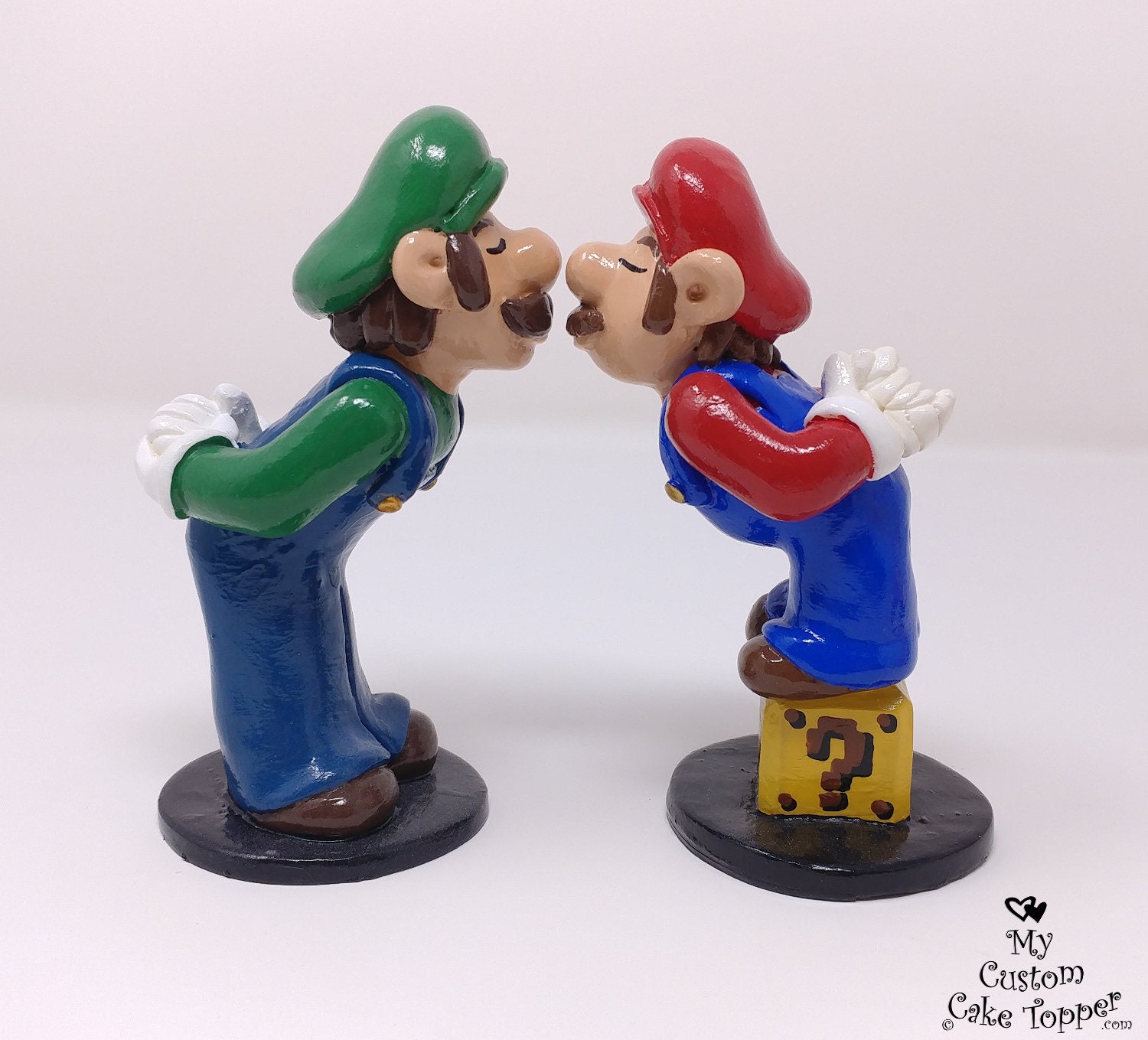 Luigi Wedding Cake Topper Luigi And Daisy Super Mario - 