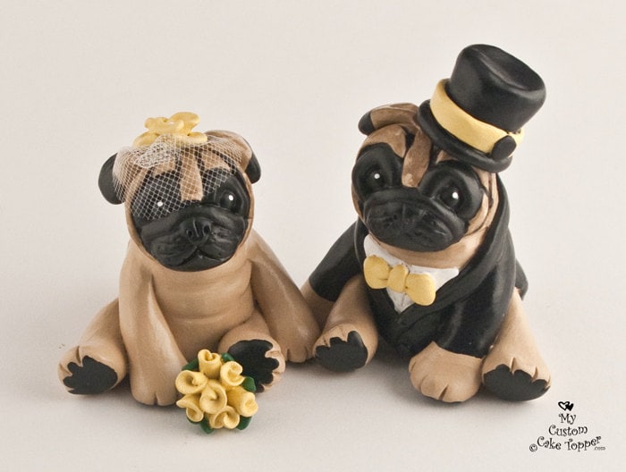 pug cake decorations