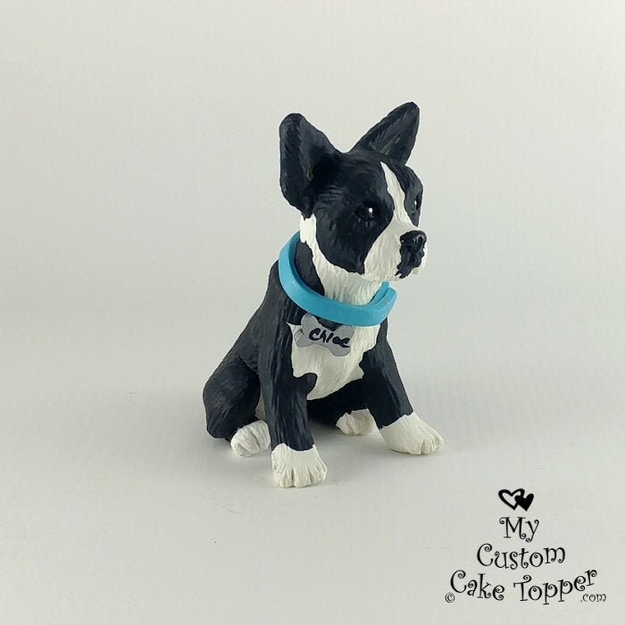 boston terrier cake topper