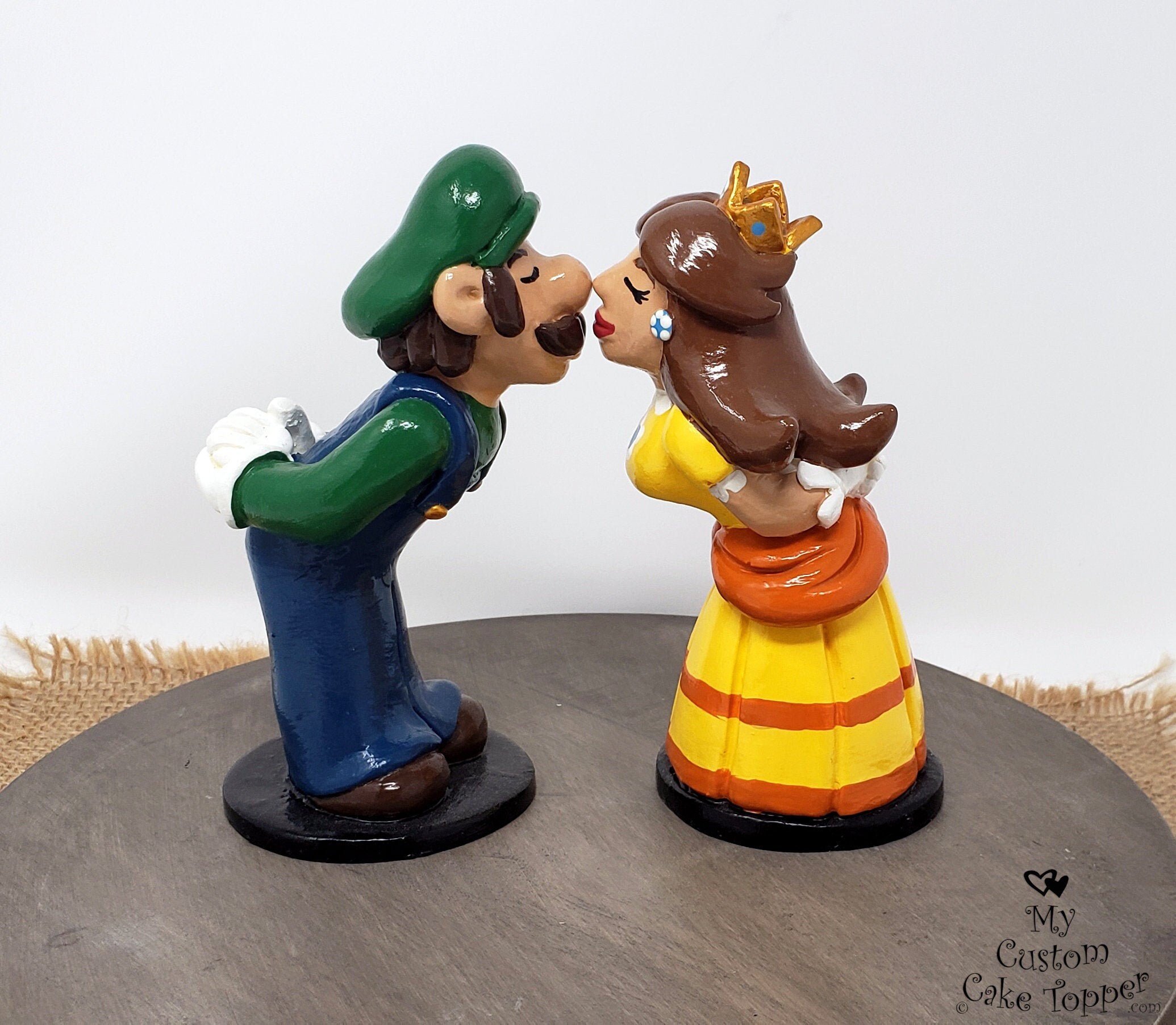 pic Mario And Peach Wedding Cake luigi wedding cake topper luigi und ganseblumchen super mario hochzeit prinz und prinzessin videospiel cake topper mario peach gamer wedding