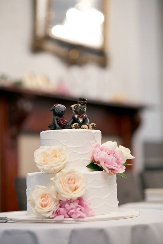 pug wedding cake