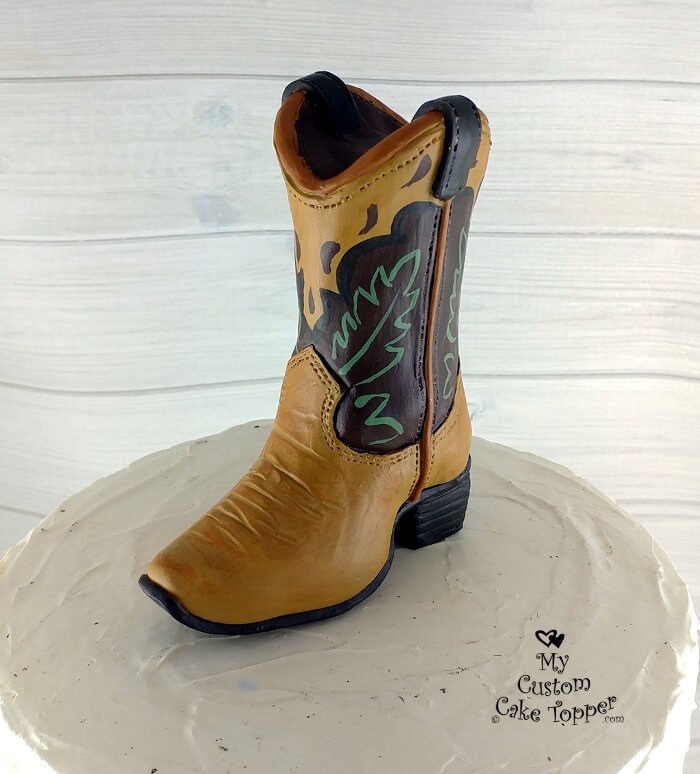 Cowboy Boot Shoe Cake Topper Cowgirl Decoration Shoe