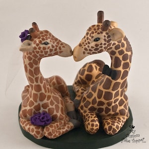 Giraffes Wedding Cake Topper