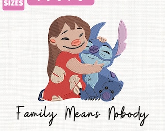 File per ricamo a macchina della famiglia Ohana di Lilo & Stitch, Disney Magical Kingdom (download immediato)