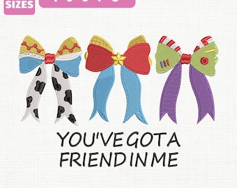 Fichier de broderie Machine You've Got a Friend in Me Toy Story 5, motif vacances en famille Disney (téléchargement instantané)