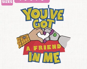 Hai un amico in me - File per ricamo a macchina di Toy Story (Download immediato)