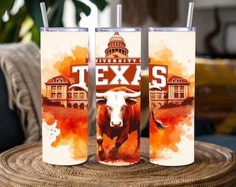 Texas Longhorns Tumbler: 20oz University of Texas Gift