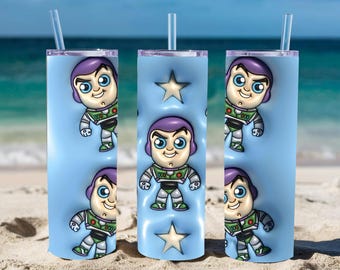 Bicchiere Buzz Lightyear da 20 once: stampa gonfia di Toy Story