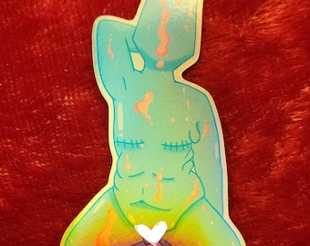 Transmasc Lavalamp Boy Holographic Sticker