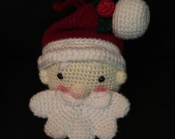 MAKE AN OFFER Hand crocheted Santa Ornament