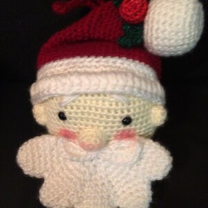MAKE AN OFFER Hand crocheted Santa Ornament image 8