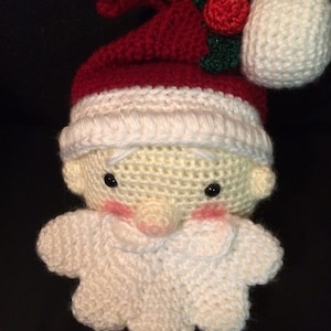 MAKE AN OFFER Hand crocheted Santa Ornament image 6