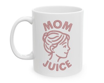 Cute Mom Juice Mug - Perfect Gift for Mother's Day, Coffee Lover, Personalized Tea Cup, Funny Ceramic Drinkware, 11oz and 15oz Options